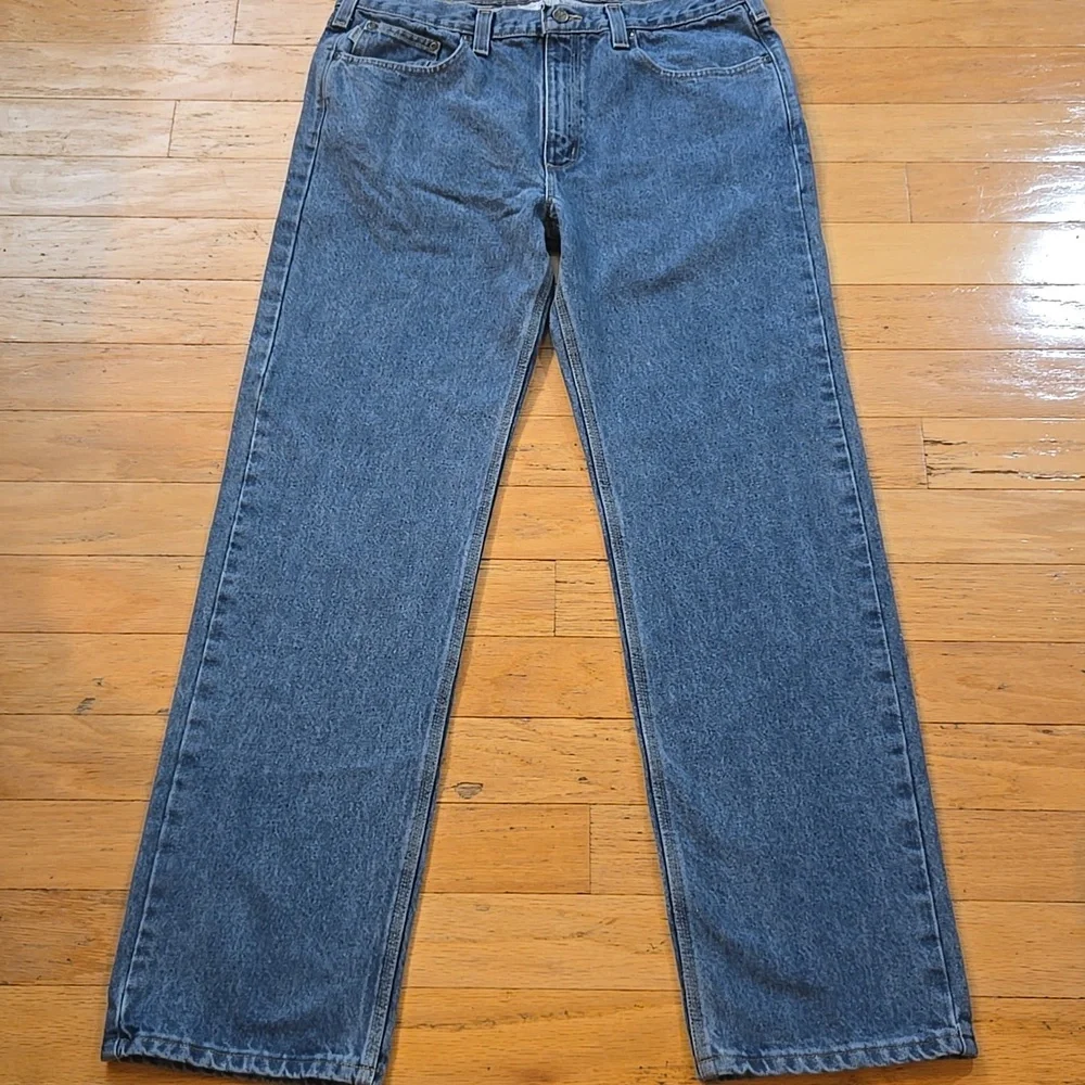 Carhartt Jeans Mens 36x44 (35x33 Actual) Relaxed Fit Straight Leg Denim - Picture 2 of 12